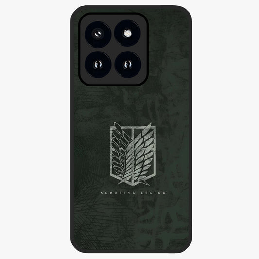 Wings Of Freedom Glass Case showing flat back view with symbolic wings artwork and glossy glass finish.
