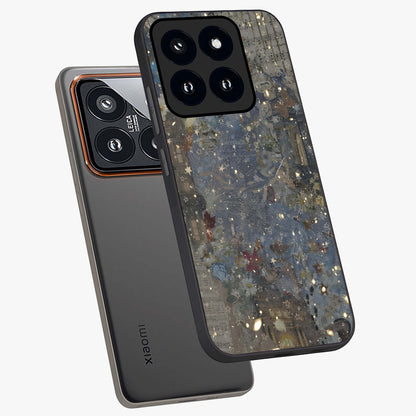 Aesthetic Astrolophia Glass Case displayed in angled mockup highlighting artistic aesthetic elements and smooth glass surface.