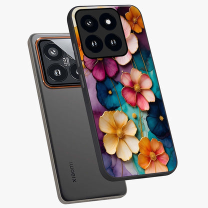 Artlyn Grace Flower Pattern Glass Case displayed in angled mockup highlighting delicate flower pattern design and smooth glass surface.