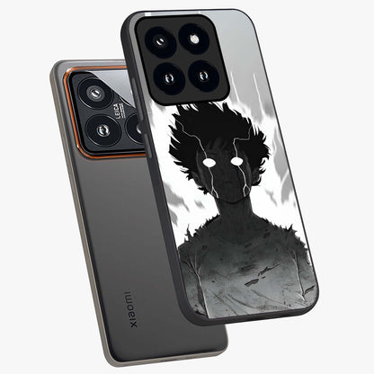 Awakened Inner Rage Glass Case displayed in angled mockup highlighting powerful graphic design and bold artistic theme.