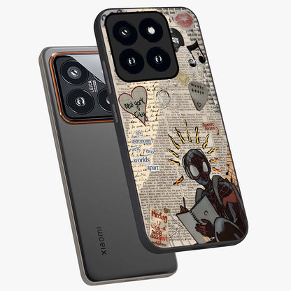 City Dream Sketch Glass Case displayed in angled mockup highlighting minimal city illustration with aesthetic sketch style.
