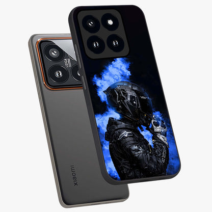 Cyber Sentinel Protocol Glass Case displayed in angled mockup highlighting digital cyber design with sci-fi aesthetic style.