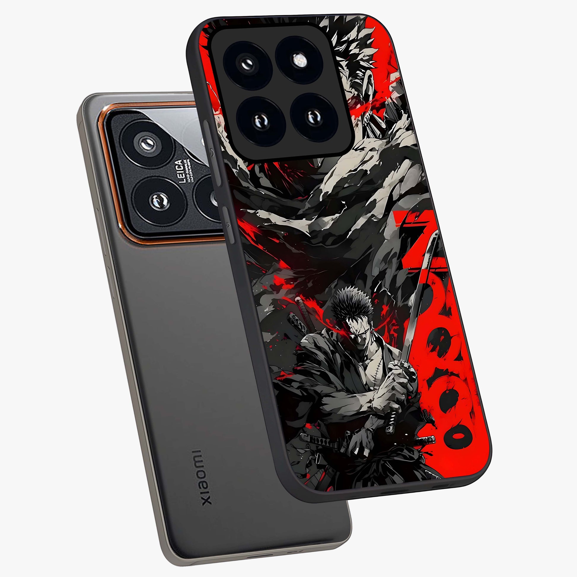 Demon Sword Resolve Glass Case displayed in angled mockup highlighting powerful demon sword illustration with dark fantasy aesthetic.