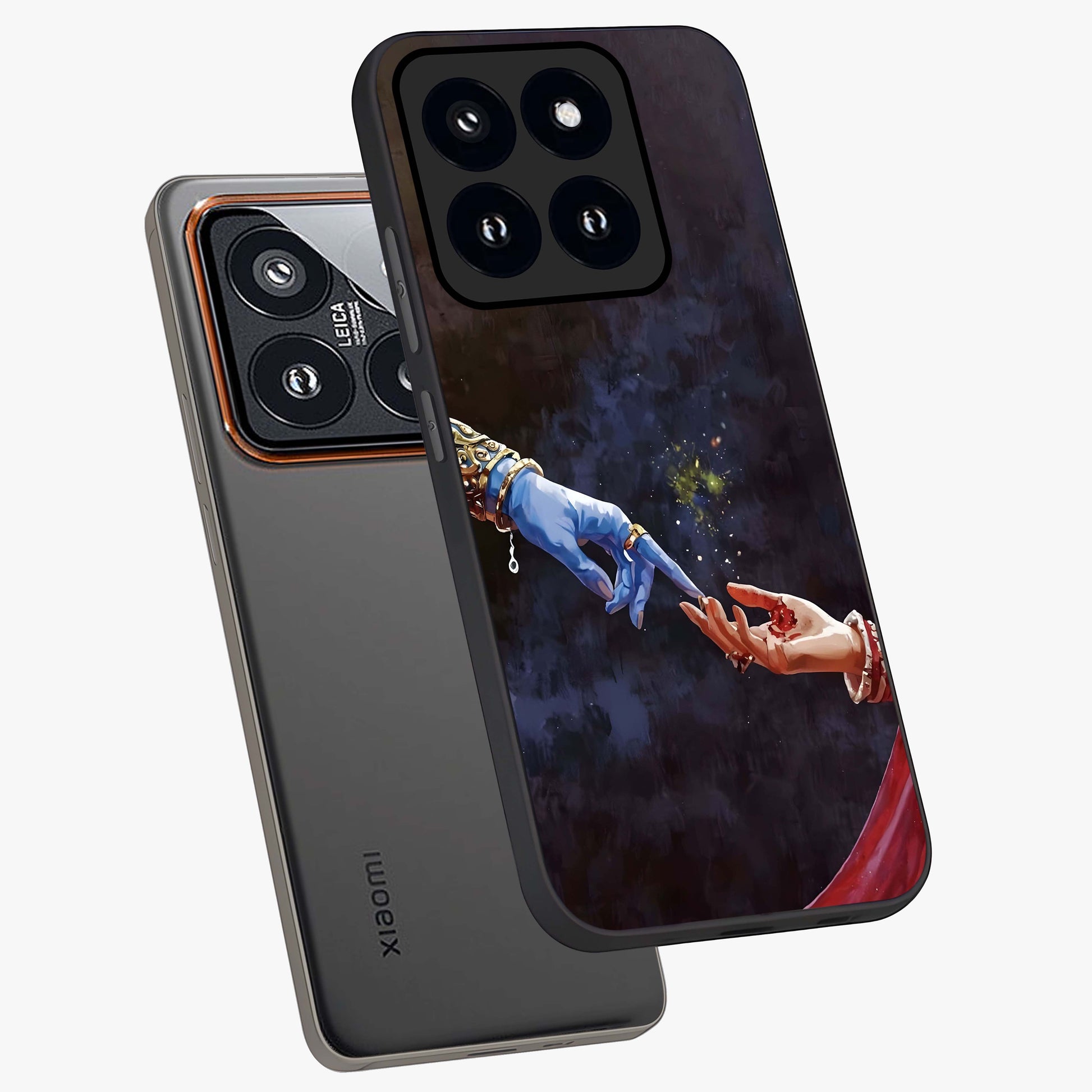 Divine Touch Eternal Glass Case displayed in angled mockup highlighting elegant divine inspired design with calm aesthetic style.