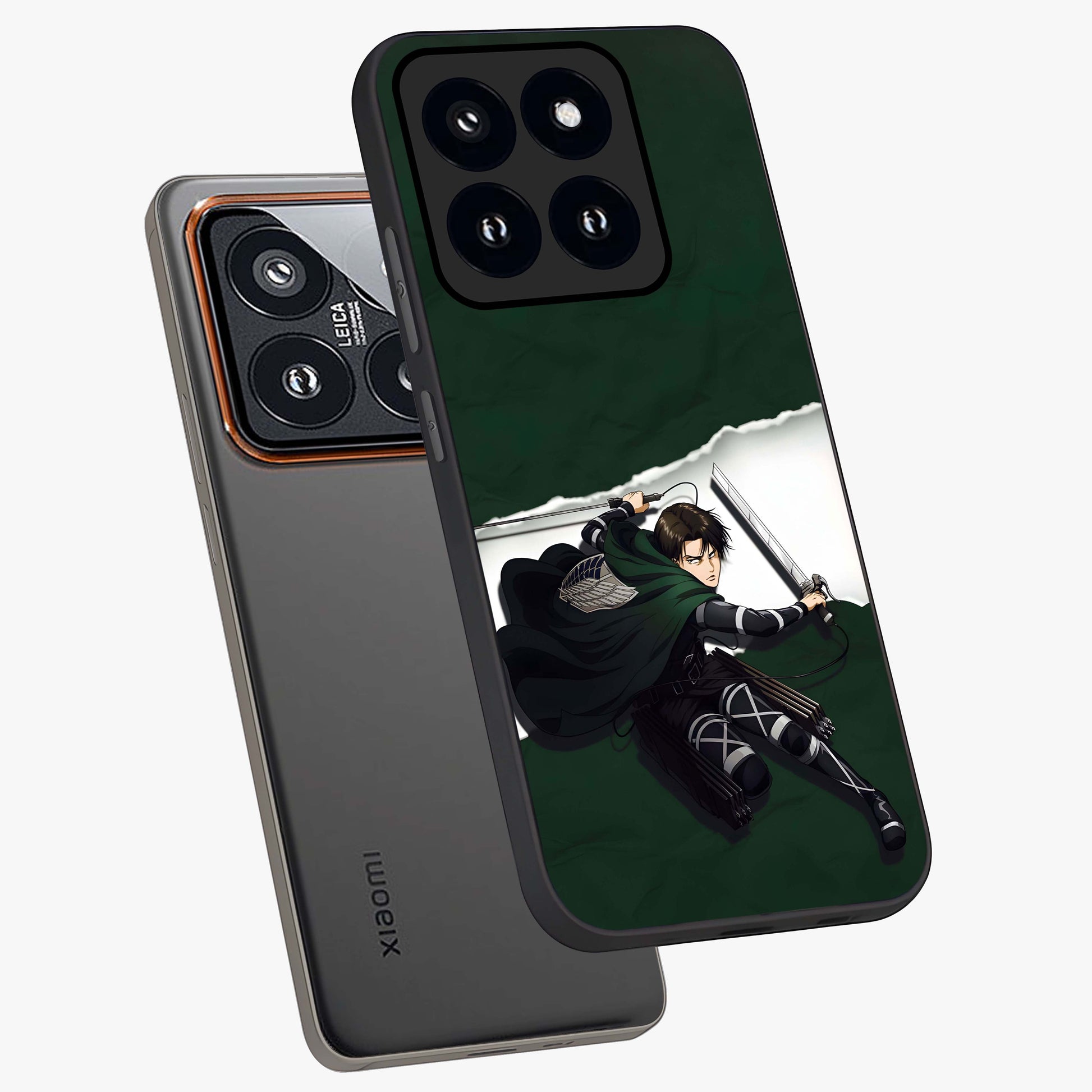 Emerald War Vanguard Glass Case displayed in angled mockup highlighting intense battle inspired design with emerald tone aesthetic.
