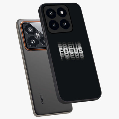 Focus Mode On Glass Case displayed in angled mockup highlighting clean minimal text artwork with modern aesthetic style.