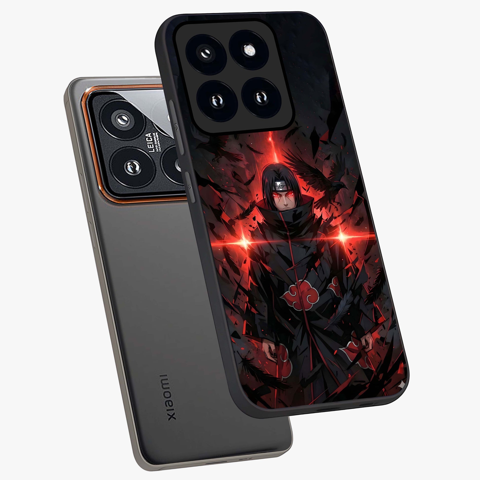 Focused Blade Discipline Glass Case displayed in angled mockup highlighting clean minimal text artwork with modern aesthetic style.