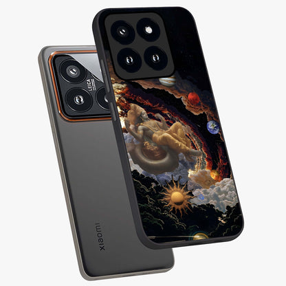 Galactic Divine God Glass Case displayed in angled mockup highlighting powerful celestial deity illustration with galactic aesthetic.