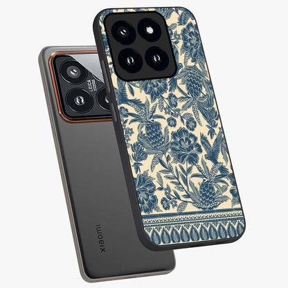 Heirloom Wild Bloom Glass Case displayed in angled mockup highlighting botanical bloom design with classic aesthetic style.