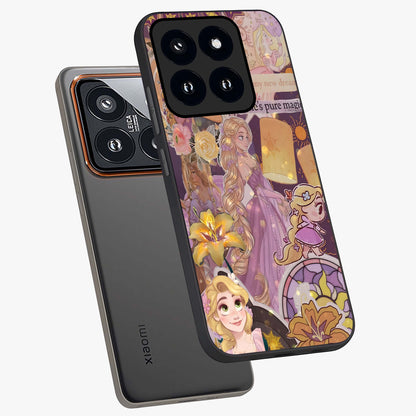 Magical Tangled Dream Glass Case displayed in angled mockup highlighting whimsical fantasy design with magical aesthetic.