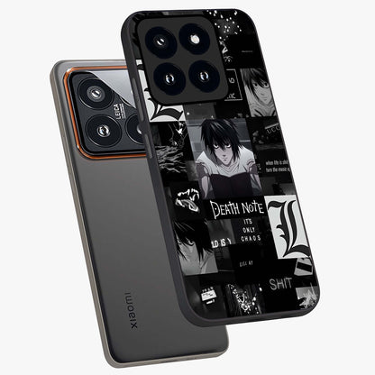 Midnight Chaos Mind Glass Case displayed in angled mockup highlighting chaotic artistic design with dramatic midnight aesthetic.