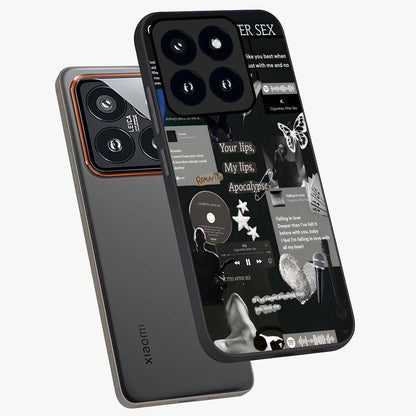 Midnight Love Echo Glass Case displayed in angled mockup highlighting elegant love inspired design with deep aesthetic style.