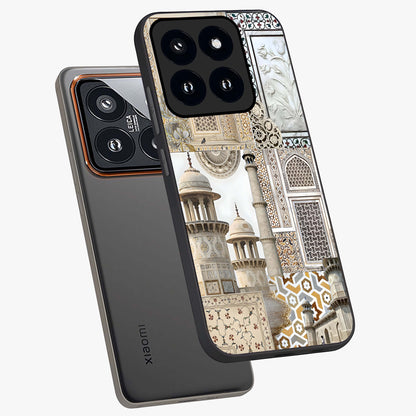 Mughal Marble Legacy Glass Case displayed in angled mockup highlighting elegant heritage marble artwork with royal aesthetic.