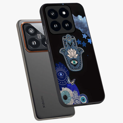 Mystic Hand Aura Glass Case displayed in angled mockup highlighting magical aura design with spiritual aesthetic style.