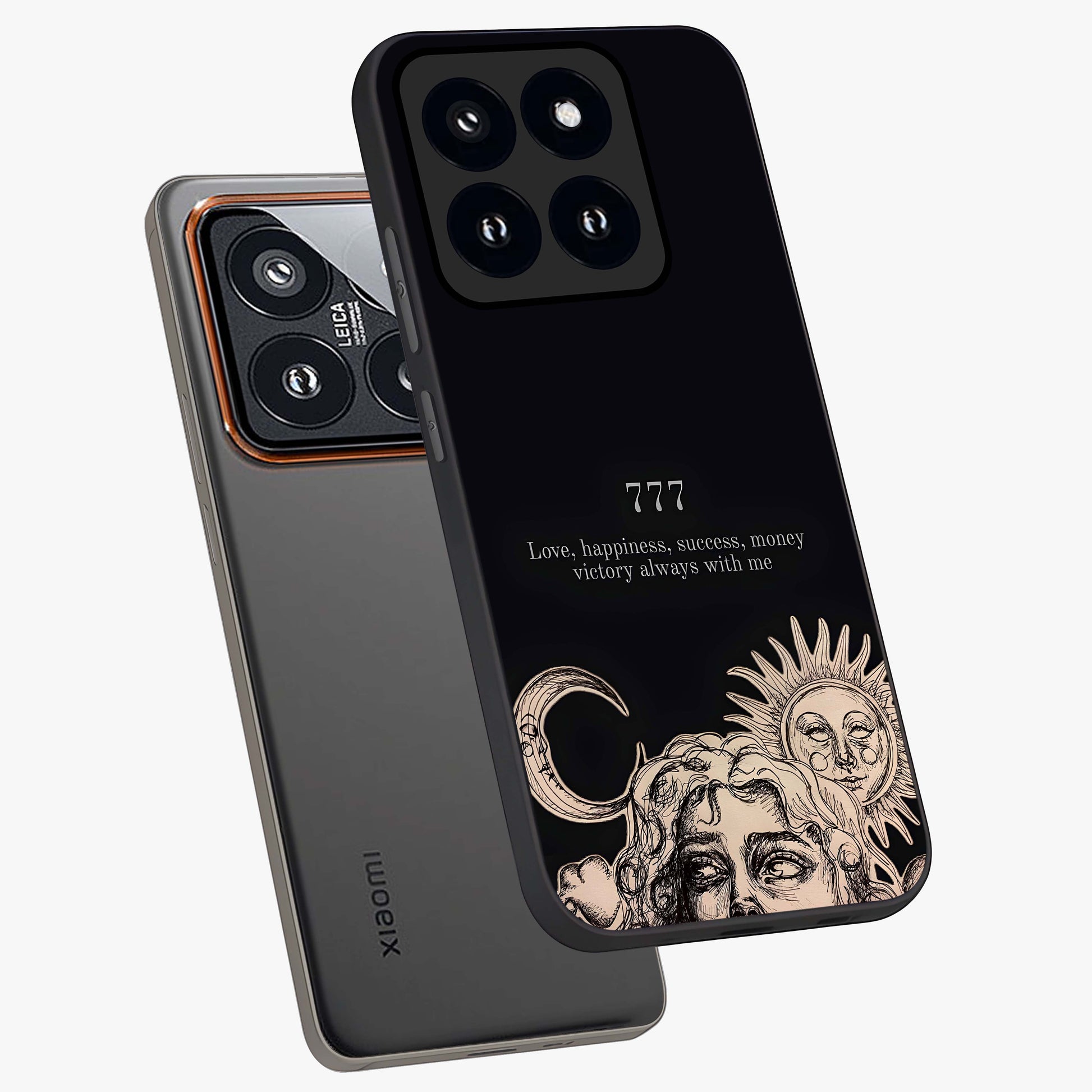 Mystic Victory Aura Glass Case displayed in angled mockup highlighting energetic aura design with bold mystical aesthetic.