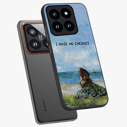 Peace Beyond War Glass Case displayed in angled mockup highlighting meaningful message design with artistic aesthetic style.
