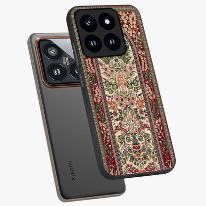 Persian Inspired Glass Case displayed in angled mockup highlighting intricate traditional design with elegant cultural aesthetic.