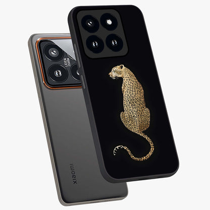 Regal Leopard Glass Case displayed in angled mockup highlighting powerful animal illustration with stylish wild aesthetic.