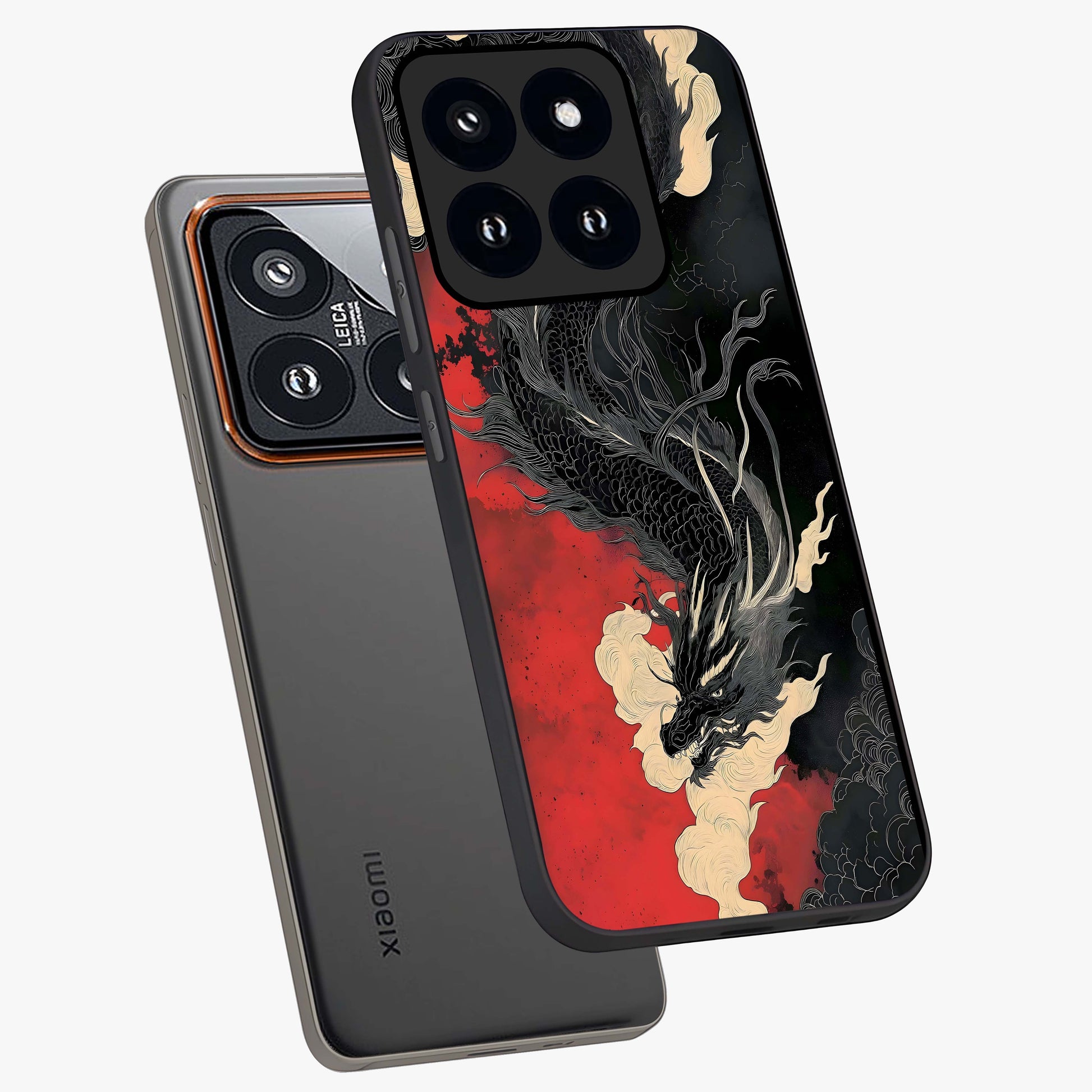 Shadow Dragon Fury Glass Case displayed in angled mockup highlighting powerful dragon illustration with dark fantasy aesthetic.