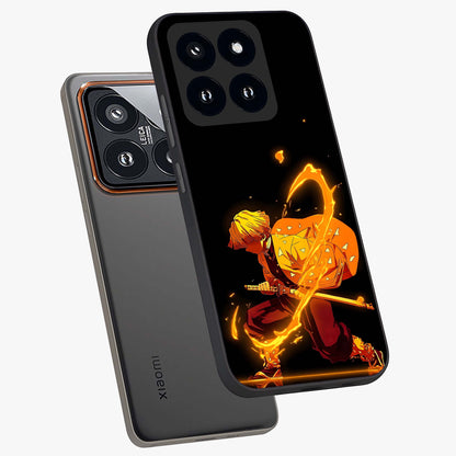 Thunder Flame Execution Glass Case displayed in angled mockup highlighting dramatic fire themed design with intense fantasy aesthetic.