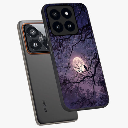Whispering Moon Silence Glass Case displayed in angled mockup highlighting calm lunar design with dreamy night aesthetic.