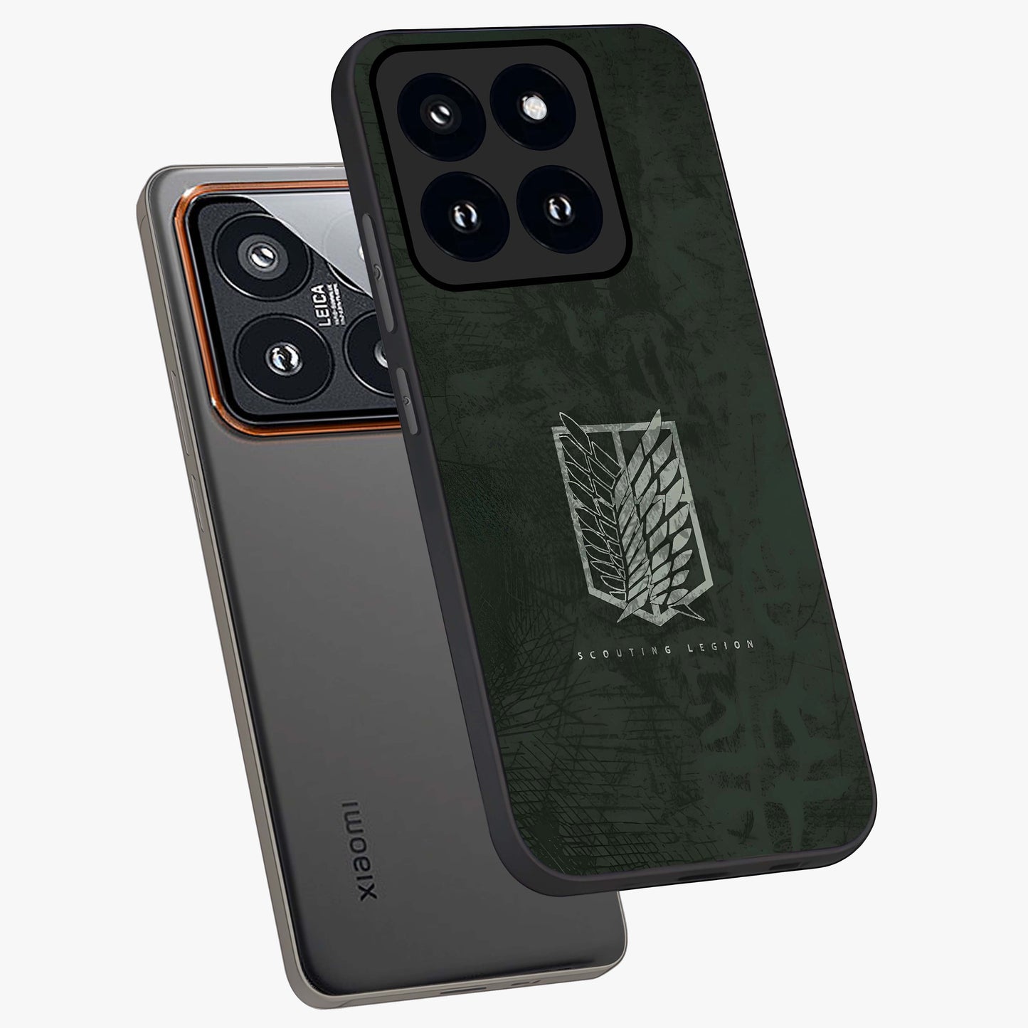 Wings Of Freedom Glass Case displayed in angled mockup highlighting graceful wing design with inspirational aesthetic.