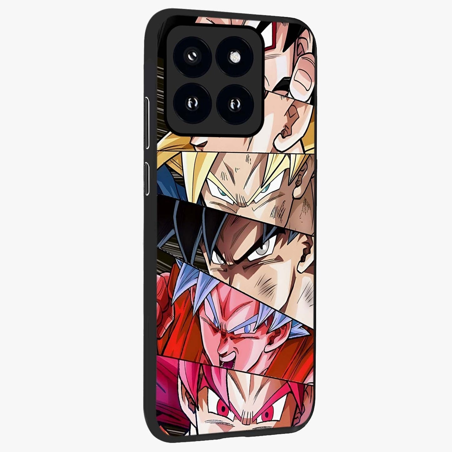 Anime Character Glass Case upright view showcasing expressive anime artwork with bold graphic style.