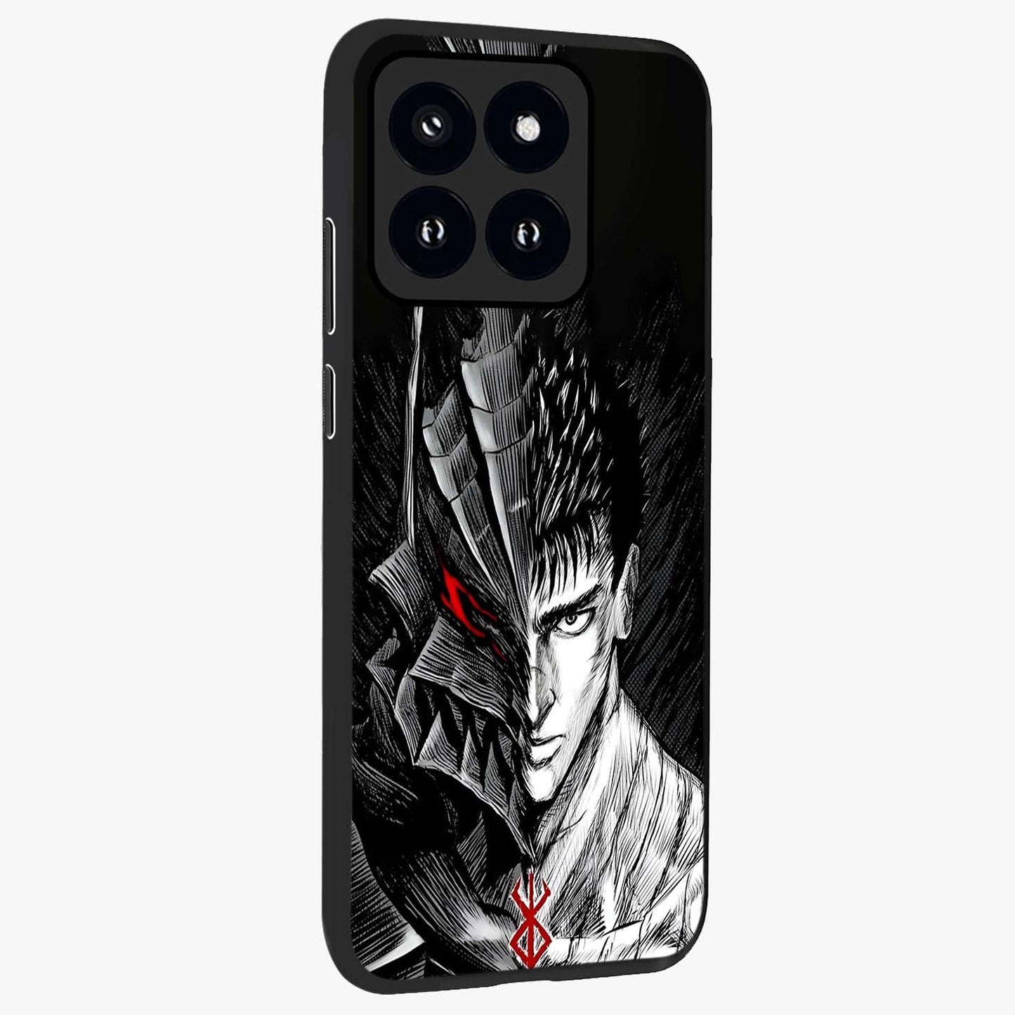 Berserker Blood Oath Glass Case upright view showcasing intense warrior aesthetic with dramatic artistic style.