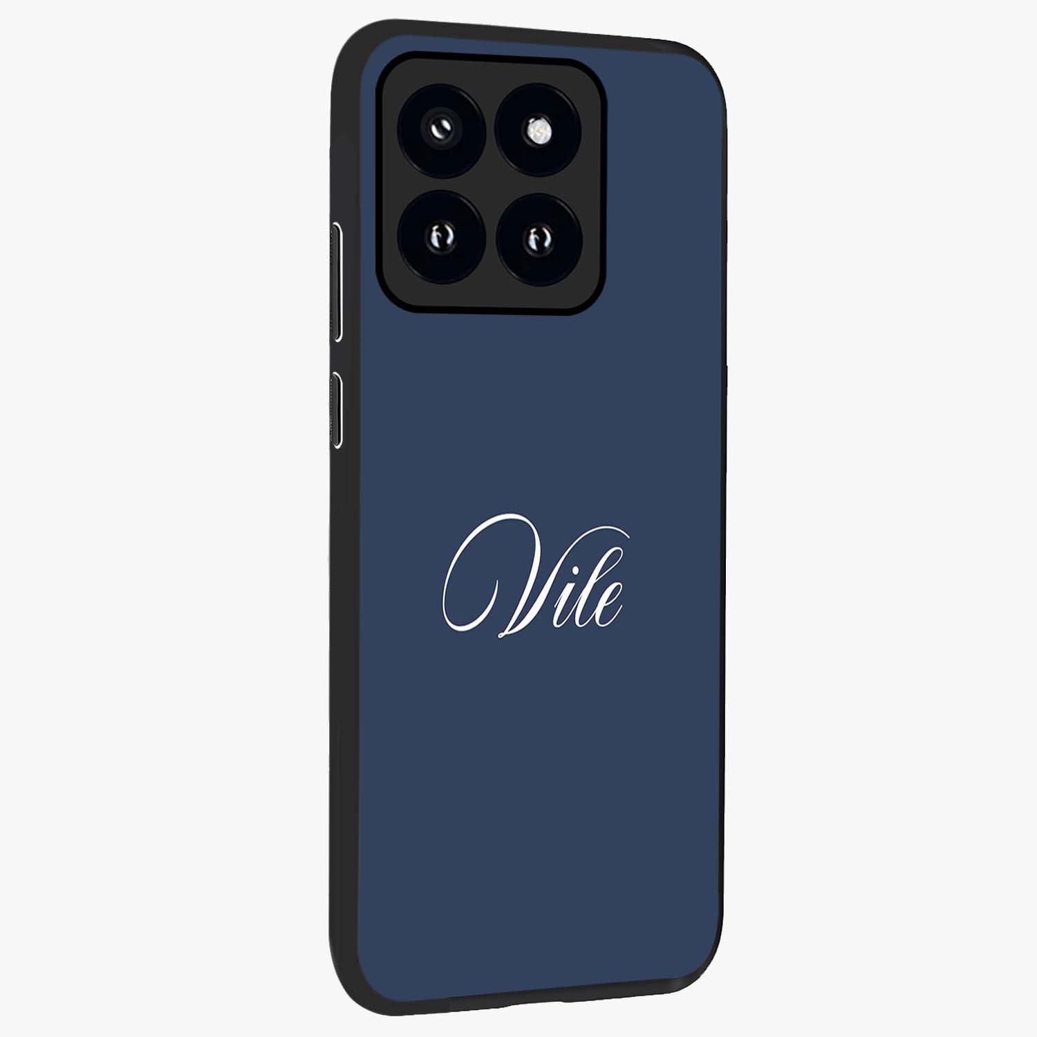Blue Vintage Floral Pattern Glass Case displayed in angled mockup highlighting classic blue floral pattern and retro aesthetic design.