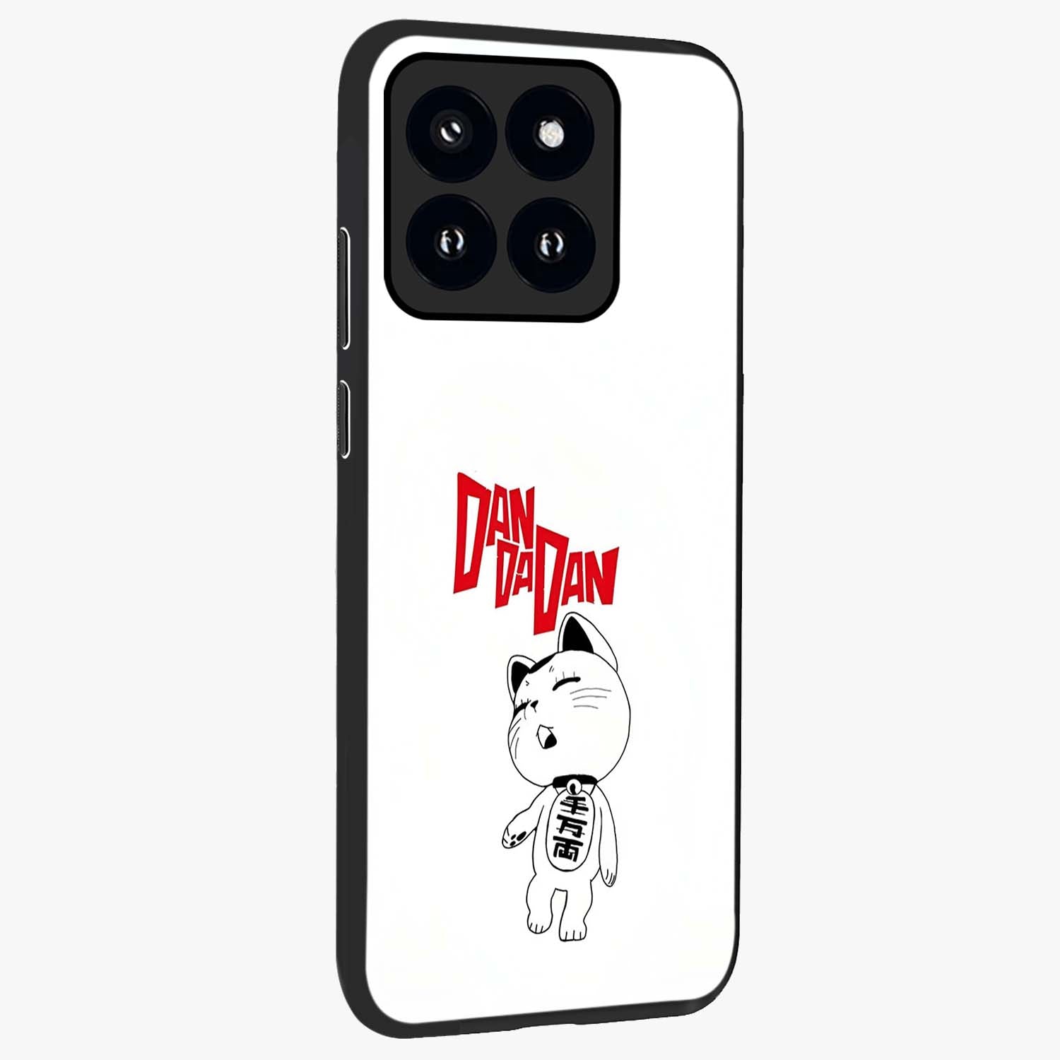 Playful Spirit Charm Glass Case upright view showcasing vibrant charm artwork with fun artistic theme.