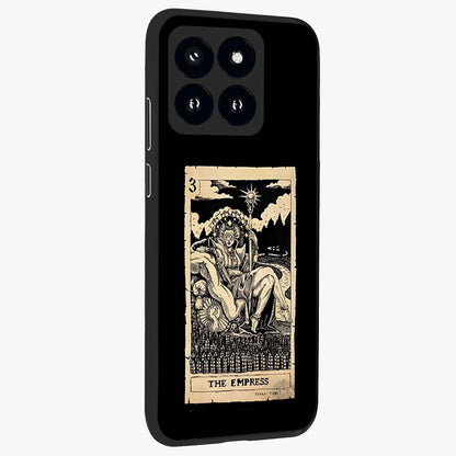 The Empress Glass Case upright view showcasing powerful empress themed artwork with luxurious artistic theme.