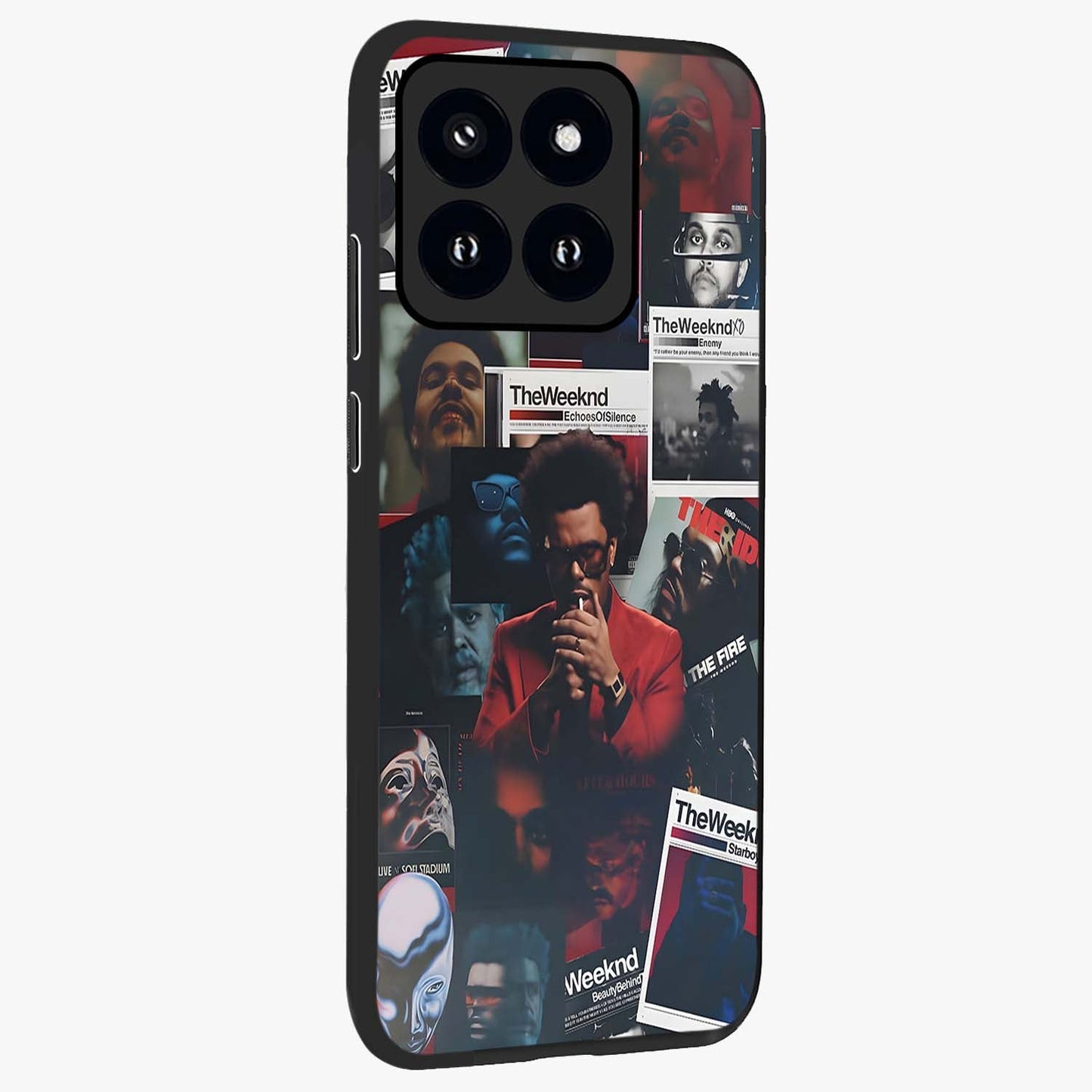 The Weeknd Glass Case upright view showcasing bold music themed artwork with contemporary artistic style.