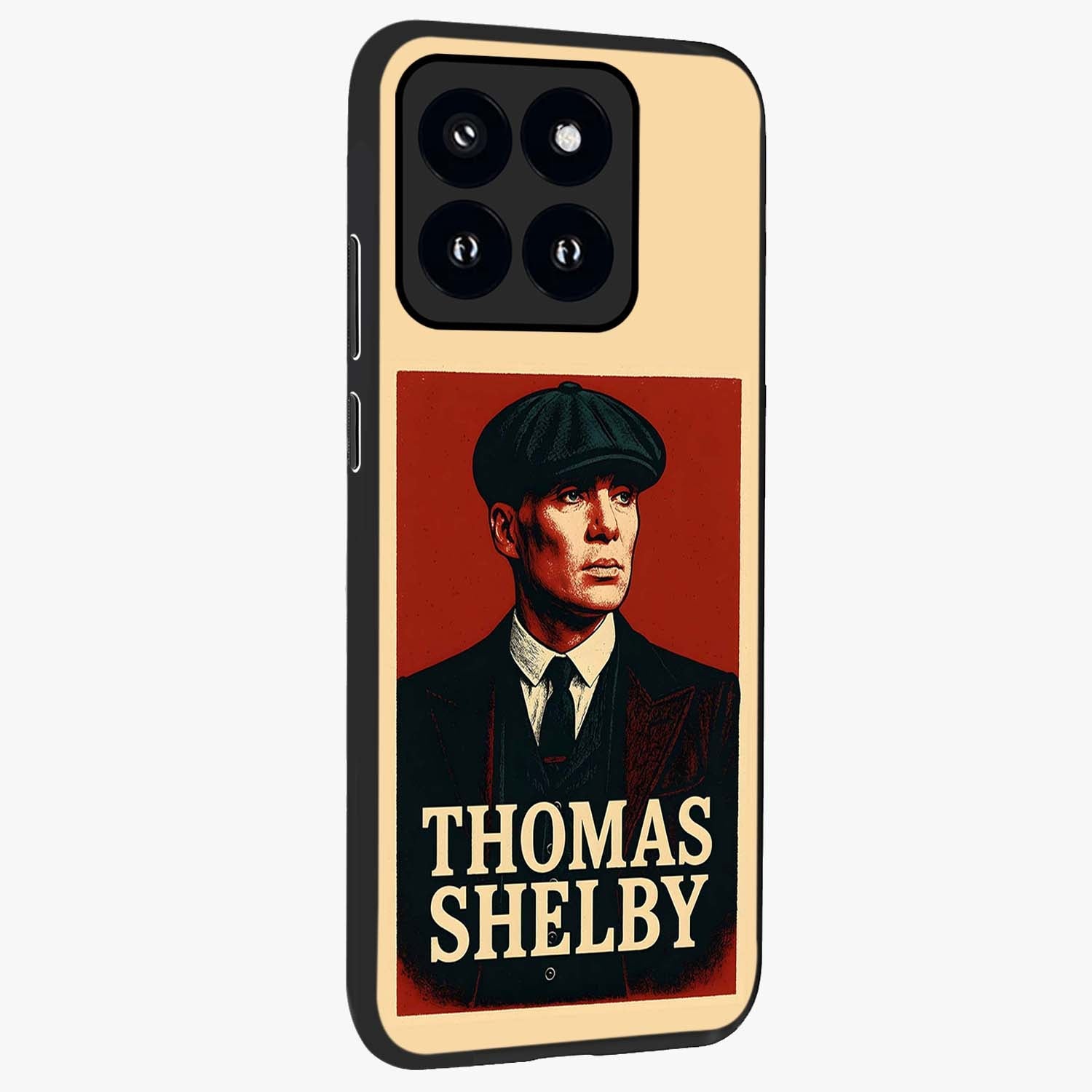 Vintage Mafia Authority Glass Case upright view showcasing dramatic vintage artwork with iconic authority theme.