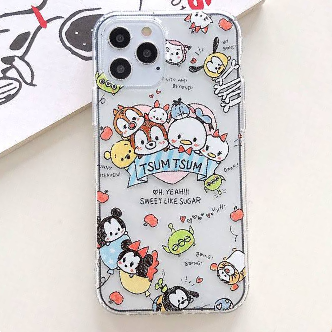 Mickey, Minnie & Friends Clear Silicon Case Cover