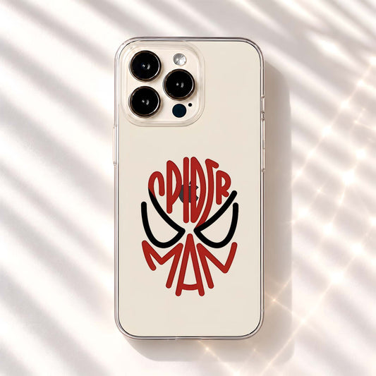 Minimal Spiderman Logo Clear Silicon Cover