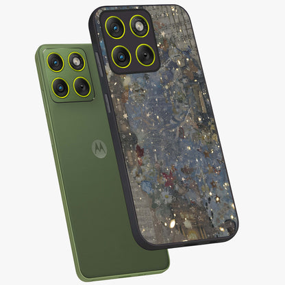 Aesthetic Astrolophia Glass Case displayed in angled mockup highlighting artistic aesthetic elements and smooth glass surface.