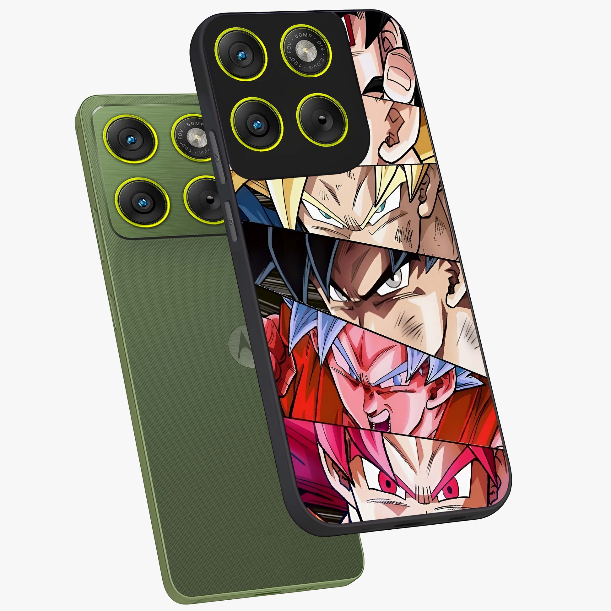 Anime Character Glass Case displayed in angled mockup highlighting colorful anime character illustration.