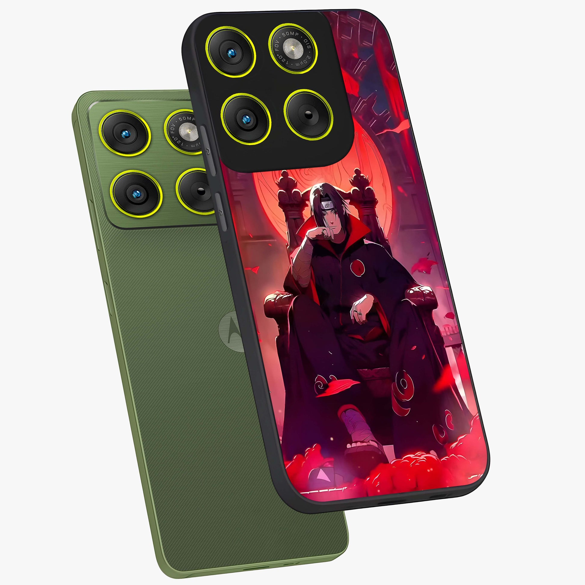 Blood Moon Sovereign Glass Case displayed in angled mockup highlighting dark celestial moon design and dramatic theme.