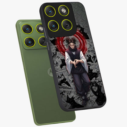 Cursed Ritual Ascension Glass Case displayed in angled mockup highlighting mystical ritual illustration with supernatural aesthetic.