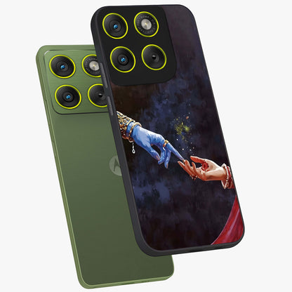 Divine Touch Eternal Glass Case displayed in angled mockup highlighting elegant divine inspired design with calm aesthetic style.
