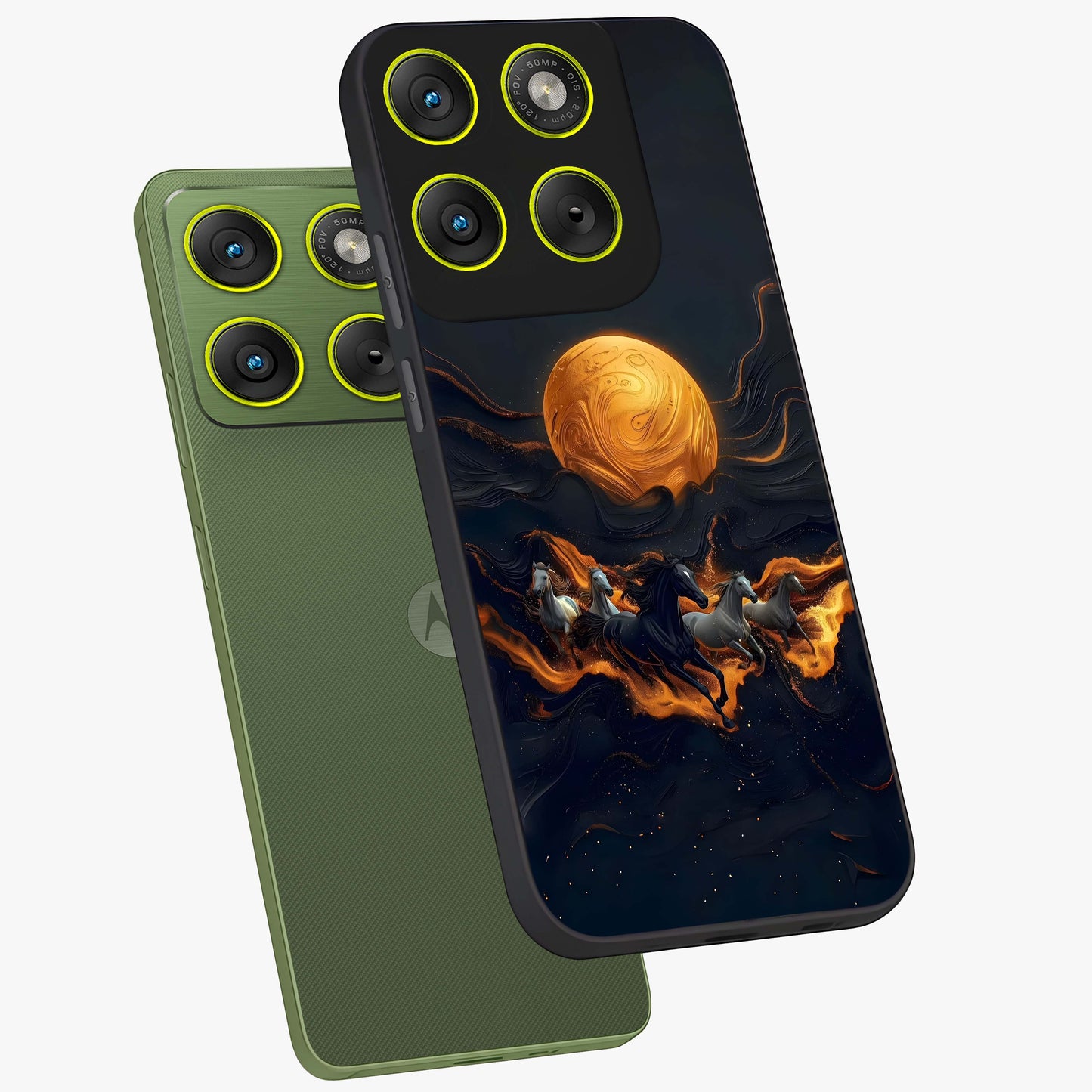 Golden Royal Heritage Glass Case displayed in angled mockup highlighting luxurious heritage design with golden aesthetic style.