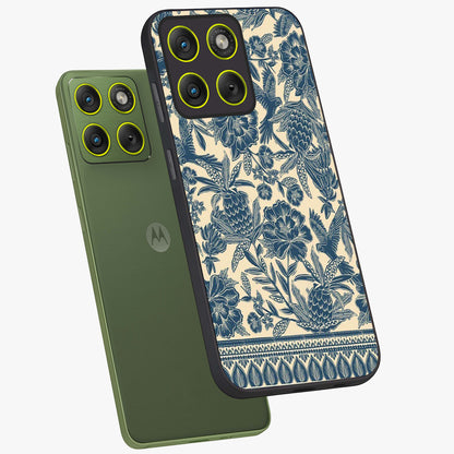 Heirloom Wild Bloom Glass Case displayed in angled mockup highlighting botanical bloom design with classic aesthetic style.