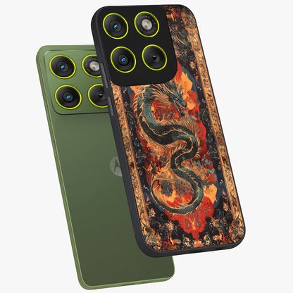 Inferno Dragon Soul Glass Case displayed in angled mockup highlighting powerful dragon illustration with inferno aesthetic.