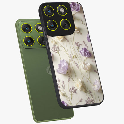 Lilac Breeze Harmony Glass Case displayed in angled mockup highlighting calm lilac breeze design with soothing aesthetic style.