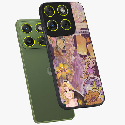 Magical Tangled Dream Glass Case displayed in angled mockup highlighting whimsical fantasy design with magical aesthetic.
