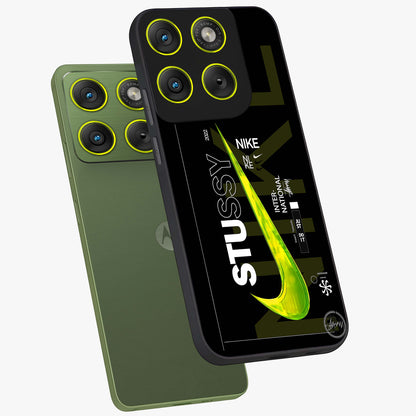 Neon Street Edition Glass Case displayed in angled mockup highlighting vibrant urban design with bold street aesthetic.