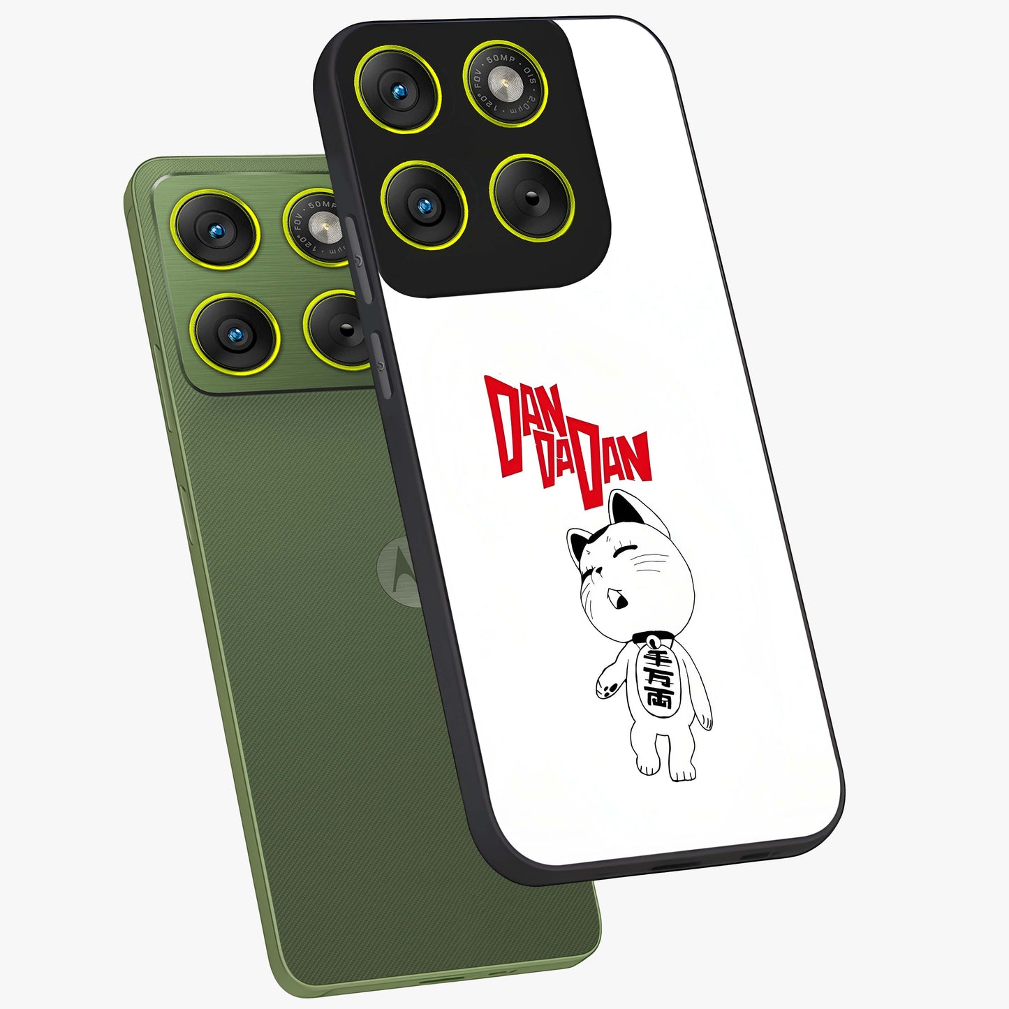 Playful Spirit Charm Glass Case displayed in angled mockup highlighting lively decorative design with playful aesthetic style.