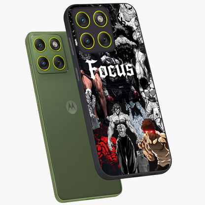 Relentless Power Focus Glass Case displayed in angled mockup highlighting bold statement design with modern aesthetic style.