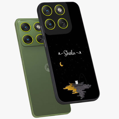 Silent Night Row Glass Case displayed in angled mockup highlighting peaceful evening design with dreamy night aesthetic.