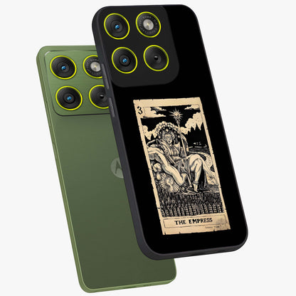 The Empress Glass Case displayed in angled mockup highlighting elegant royal design with majestic aesthetic style.